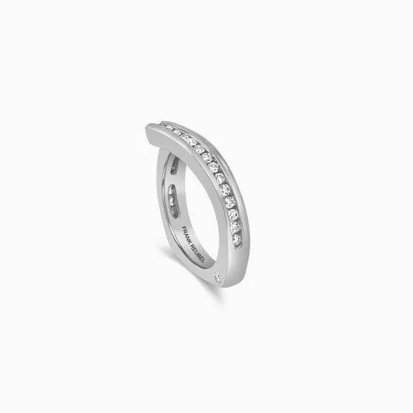 Modern Wedding Band for Award Winning Tension Set Frank Reubel Fine